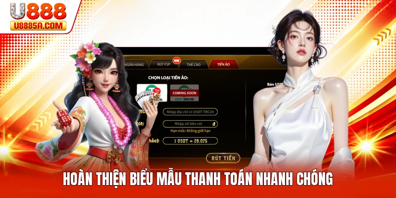 Hoàn thiện biểu mẫu thanh toán nhanh chóng